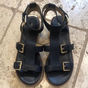 Michael Kors blue sandals